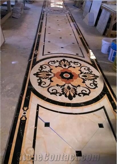 Multicolor Marble Patterns, Waterjet Medallions, Rounnd and Square Medallions, Art Marble Flooring for Interior Decorations, Xiamen Winggreen Manufacturer