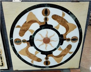 Multicolor Marble Patterns, Waterjet Medallions, Rounnd and Square Medallions, Art Marble Flooring for Interior Decorations, Xiamen Winggreen Manufacturer