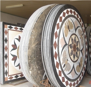 Multicolor Marble Patterns, Waterjet Medallions, Rounnd and Square Medallions, Art Marble Flooring for Interior Decorations, Xiamen Winggreen Manufacturer
