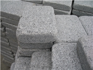 Natural Granite Cube Stone, Tumbled G603 Granite Cobble Stone, Padang Light Granite Blind Paving Stone, China Grey Walkway Pavers, Xiamen Winggreen Manufacturer