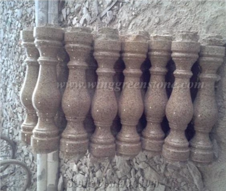 Own Factory Supply Of High Quality G682 Yellow Granite Polished Railings/Handrail/Baluster