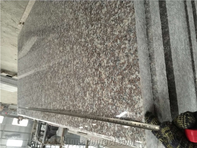 Own Factory Supply Of High Quality Polished G664 Granite/Luo Yuan Red Granite/ Brainbrook Brown Granite/Black Spots Brown Granite/China Pink for Kitchen Countertops, Winggree Stone