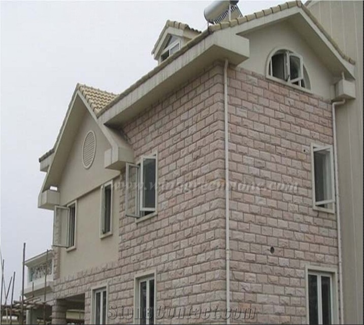 Own Factory Supply Of Red Granite Mushroon Stone/Decrative Stone for Wall Cladding