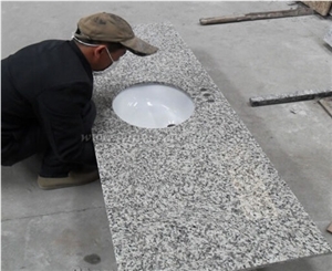 Tiger Skin White Granite Countertop & Table, China White Granite Floor Covering,Vanity Top,Polished Cut to Size,Xiamen Winggreen Manufacturer