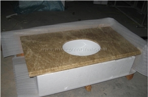 Turkey Emperador Light Brown Marble Countertop, Light Emparador Marble Marble Bath Top,Desk Top