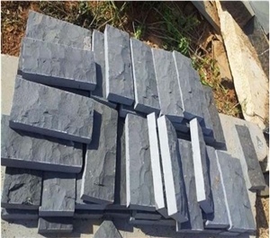 Zhangpu Black Basalt Mushroon Stone/Decrative Stone for Wall Cladding