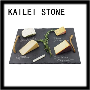 Jiangxi Black Slate Cheese Board, Rustic Farmhouse Slate Cheese Board, the Best Dinner Plates