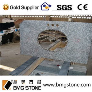 Good Quality Grey Solid Color Granite Bath Countertop