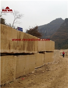 China Beige Marble Blocks, Tethys Beige Marble Blocks