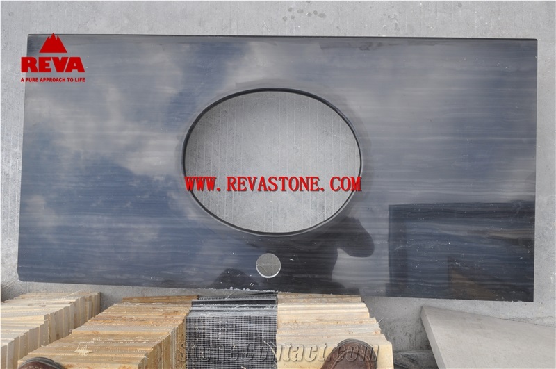 Royal Black Marble Countertop, Absolute Black Counter Top, Bathroom Vanity Tops, Custom Vanity Tops
