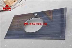 Royal Black Marble Countertop, Absolute Black Counter Top, Bathroom Vanity Tops, Custom Vanity Tops