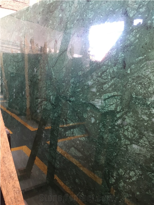 Verde Pacifico Green Marble Tile & Slab, Taiwan Green Marble