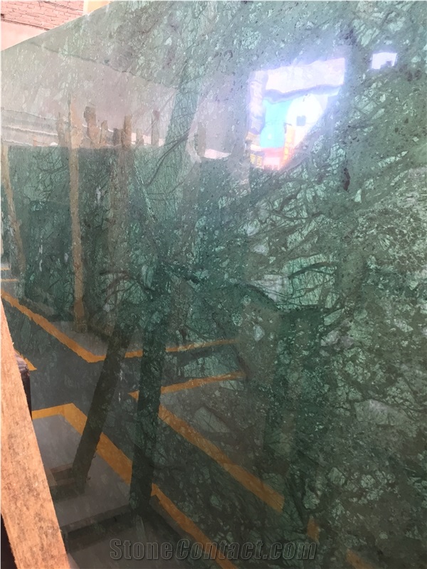 Verde Pacifico Green Marble Tile & Slab, Taiwan Green Marble