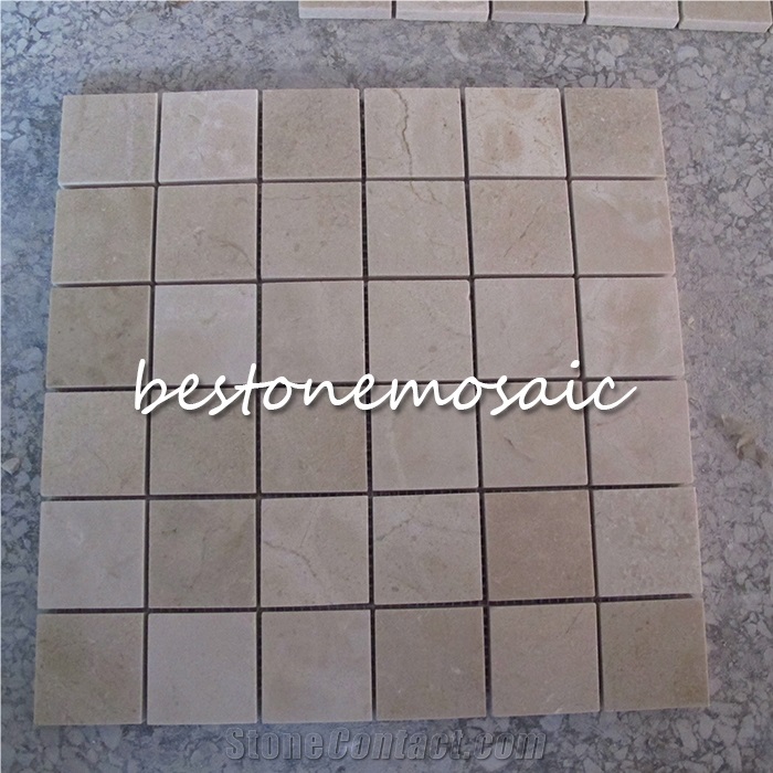 Bestonemosaic Yellow Marble Mosaic, Mosaic Pattern, Wall Mosiac, Quare Mosaic,Polished Mosaic