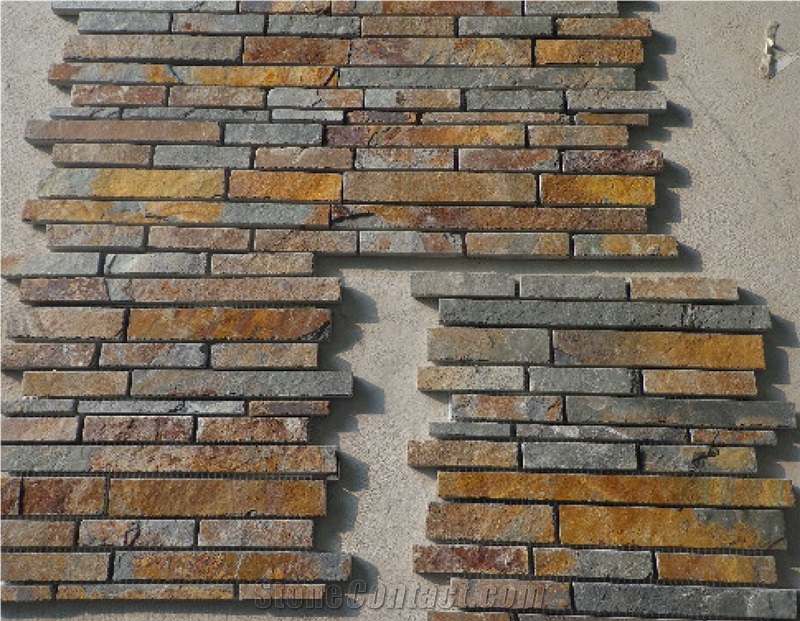 Stone Mosaic / Slate Mosaic/Mosaic Tiles/ Multicolor Slate Mosaic