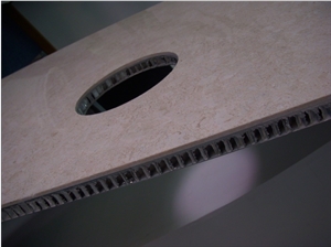 Lightweight Beige Marble Honeycomb Kitchen Countertops