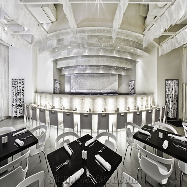 Lightweight Translucent Onyx Panels for Interior Design