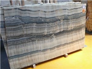 Black Bamboo Onyx Slabs & Tiles