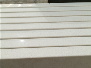 K016 Top for Nightstand, Engineering Quartz Stone White Quartz Tabletops,Reception