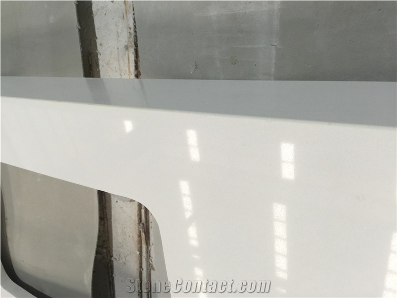 Pure White Quartz Vanity Top