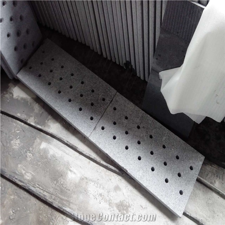 China granite gutter,G654 granite rain drainage pavers,dark grey granite rainwater drain stone