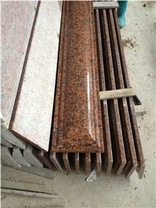 G562 Granite Handrail Top,China Capao Bonito Granite Banister,Crown Red Granite Baluster Top,Maple Leaf Red Granite Balustrade Tops