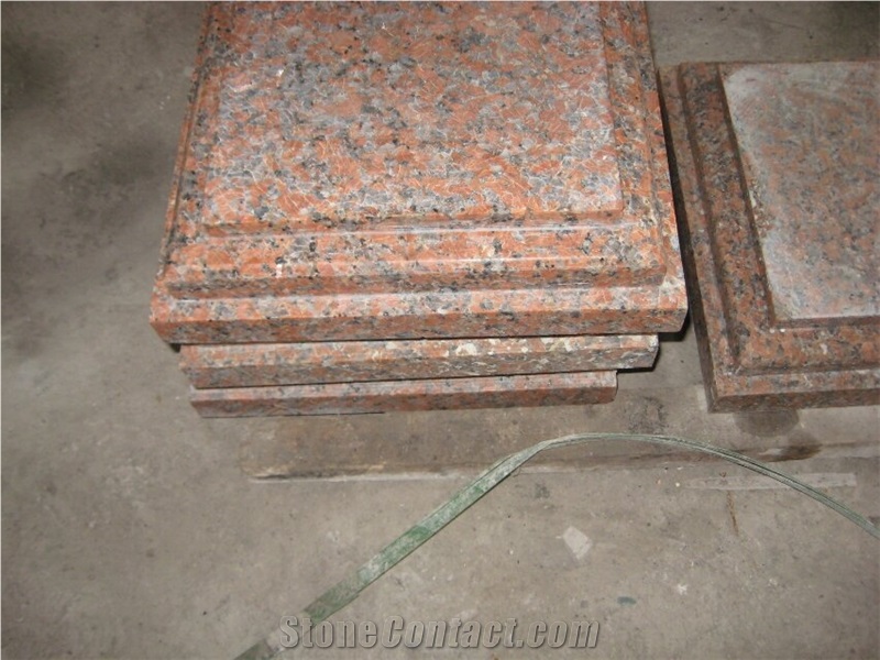 G562 Granite Pillar Caps,China Capao Bonito Granite/Maple Leaf Red Granite /Crown Red Granite Pier Caps