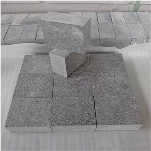G654 Granite Cube Stone,Flamed G654 Granite Paving Stone,Dark Grey Granite Patio Pavers,G654 Granite Pavers for Walkway/Countyard/Driveway