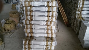 Guangxi White Marble Baluster,China Carrara White Marble Balustrades,China White Marble Staircase Rails,Stone Railings,Marble Handrail for Balcony