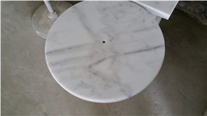 Guangxi white marble base,Chinese carrara white marble lamp base,polished white marble base for home decor products