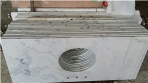Guangxi white marble bathroom vanity tops,Chinese carrara white marble bathroom countertops,honed white marble vanity top Guangxi white marble bathroom vanity tops,Chinese carrara white marble bathroom countertops,honed white marble vanity top