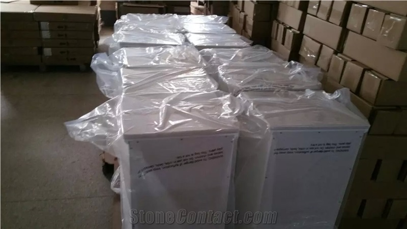 Guangxi white marble cabinet top,Chinese Carrara marble table tops,polished Guangxi white marble furniture tops,marble table tops
