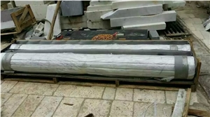 Guangxi White Marble Column,China Carrara White Marble Roman Columns,China White Marble Ionic Columns Doric Columns Corinthian Columns
