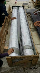 Guangxi White Marble Column,China Carrara White Marble Roman Columns,China White Marble Ionic Columns Doric Columns Corinthian Columns