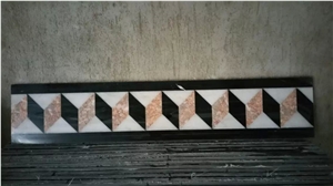 Marble Mosaic Border,Natural Stone Skirtings,Decorative Moldings,Mosaic Mouldings