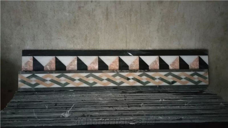 Marble Mosaic Border,Natural Stone Skirtings,Decorative Moldings,Mosaic Mouldings