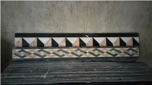 Marble Mosaic Border,Natural Stone Skirtings,Decorative Moldings,Mosaic Mouldings