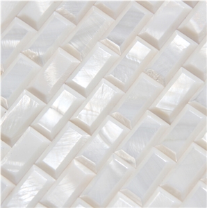Natural Sea Shell 3d Cladding,Freshwater Sea Shell Decorative Wall Mosaic Panel,Square Shaped Sea Shell Mosaic Pattern Wall Cladding for Interior Wall Decor