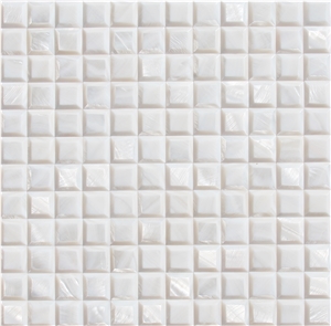 Natural Sea Shell 3d Cladding,Freshwater Sea Shell Decorative Wall Mosaic Panel,Square Shaped Sea Shell Mosaic Pattern Wall Cladding for Interior Wall Decor