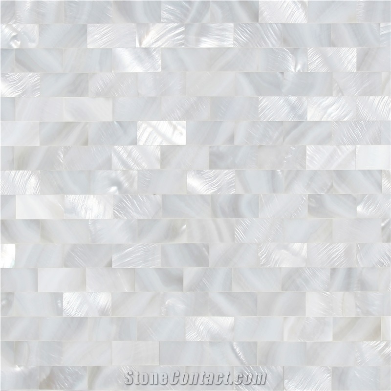 Natural Sea Shell Cladding,Freshwater Sea Shell Decorative Wall Mosaic Panel,Square Shaped Sea Shell Mosaic Wall Cladding for Interior Decor