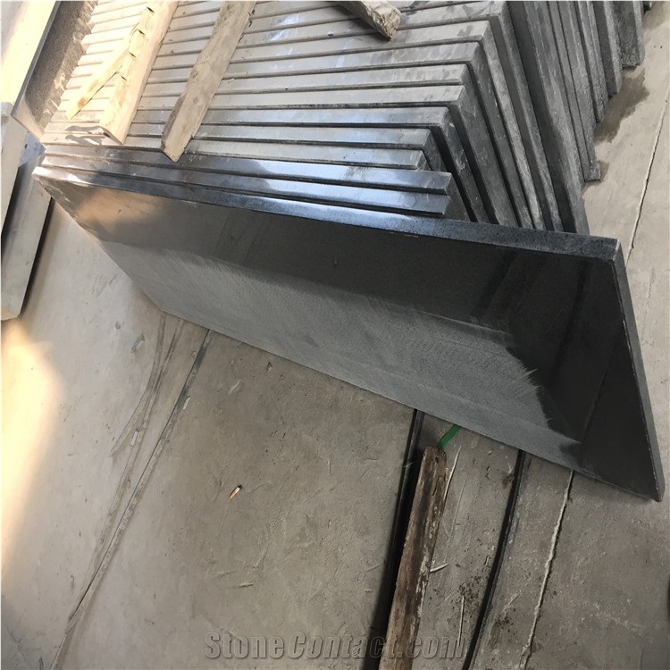 Polished G654 Granite Counter Top, G654 Granie Kitchen Counter Top, Dark Grey 240cm Length Granite Kitchen Desk Tops
