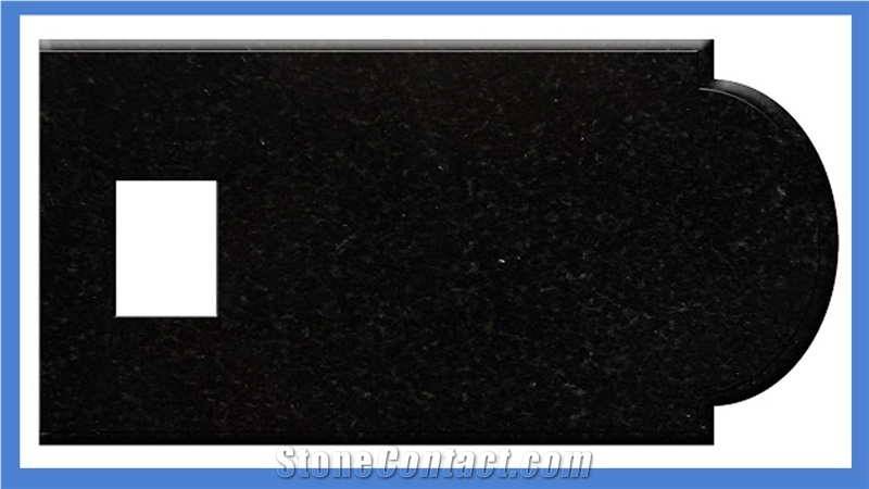 Absolute Black Granite Kitchen Countertops