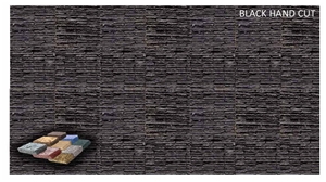 Black Slate Cultured Stone,Ledge, Stacked Stone Veneer