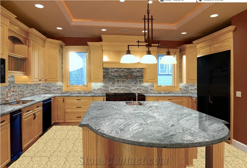 Colombo Juparana Countertops, Multicolor Granite Kitchen Countertops India