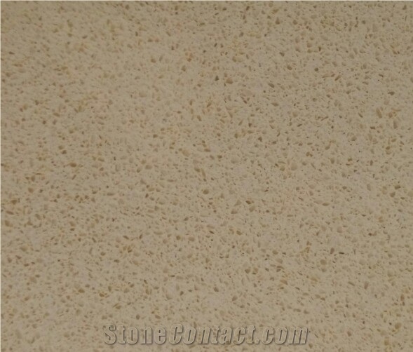 Crystal Ivory Haiku, Brown Quartz Stone Tiles & Slabs, Engineered Stone, Terrazzo Tiles & Slabs