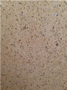 Galaxy Beige Quartz Stone Tiles & Slabs, Engineered Stone, Terrazzo