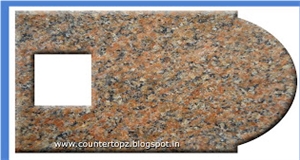 Red Granite Countertops, Red Granite Kitchen Countertops, Vanity Tops