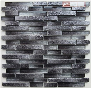 Stone Mix Glass Mosaics Backsplash Wall Tiles