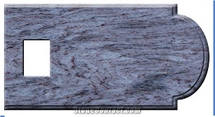 Vizag Blue Granite Kitchen Countertops