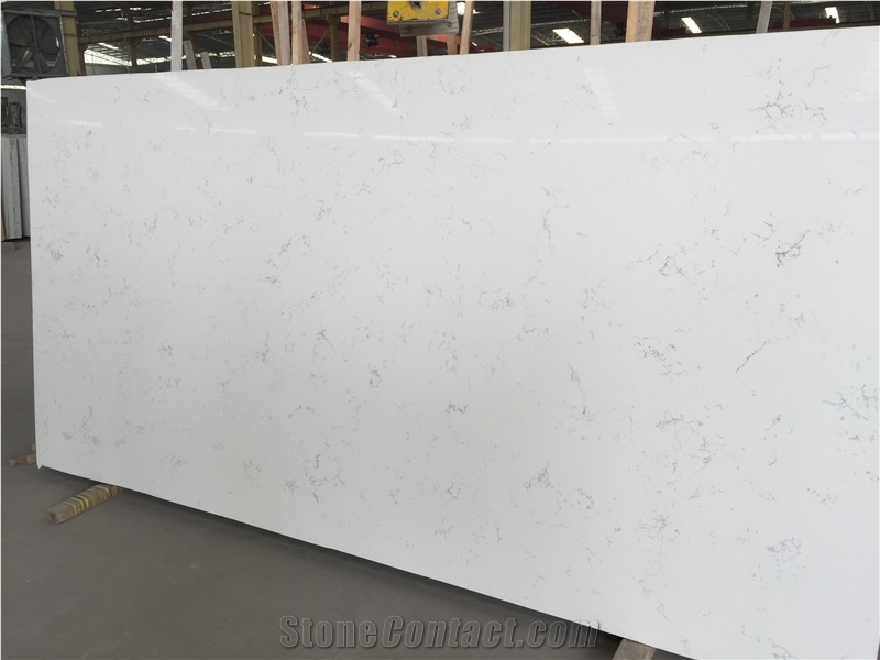 Calacatta White Quartz Stone, Carrara White Quartz Stone Slab